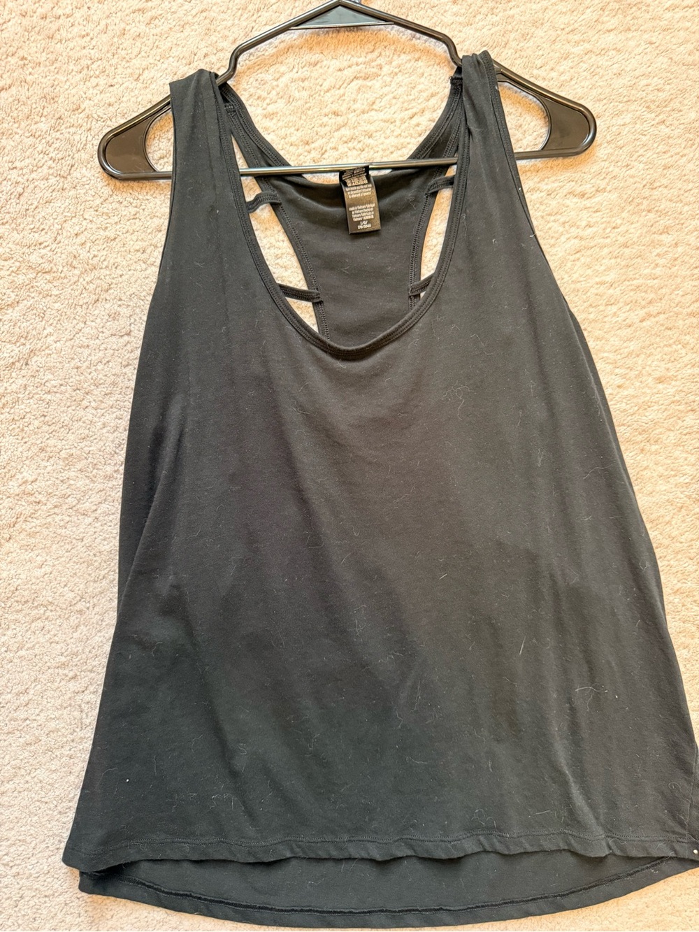 Black Racerback Tank Top